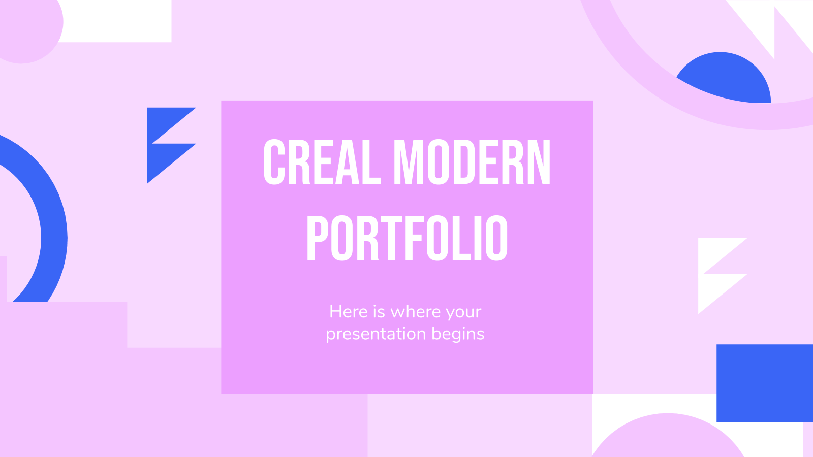 Creal Modern公文包PowerPoint模板